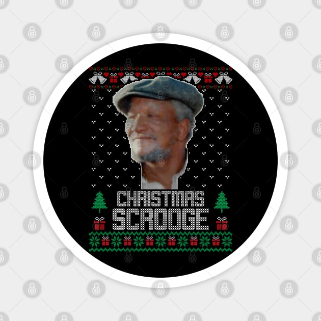 Fred Sanford christmas Magnet by crocamasistudios